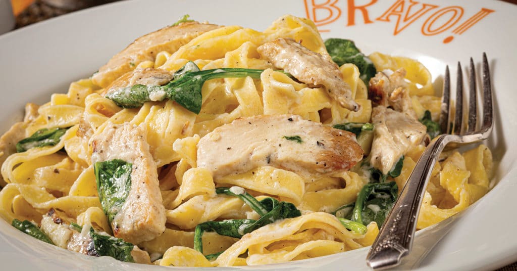 A closeup photo of Pasta Woozie on a plate