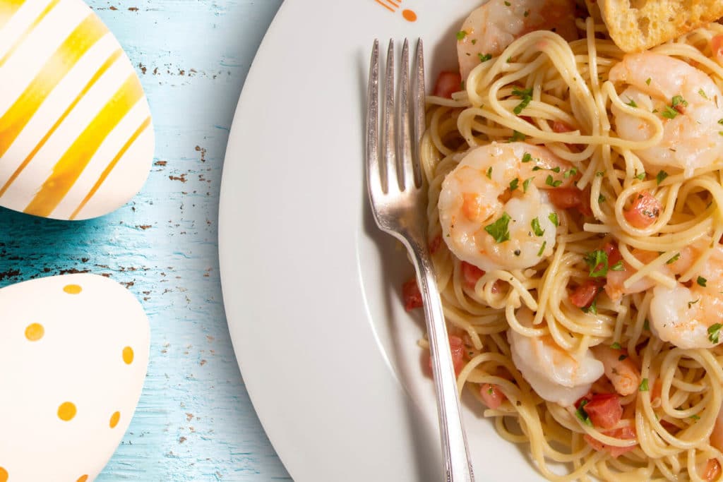 A photo of shrimp and pasta from Bravo