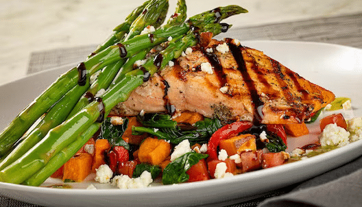 A photo of Bravo's Grilled Salmon Fresca
