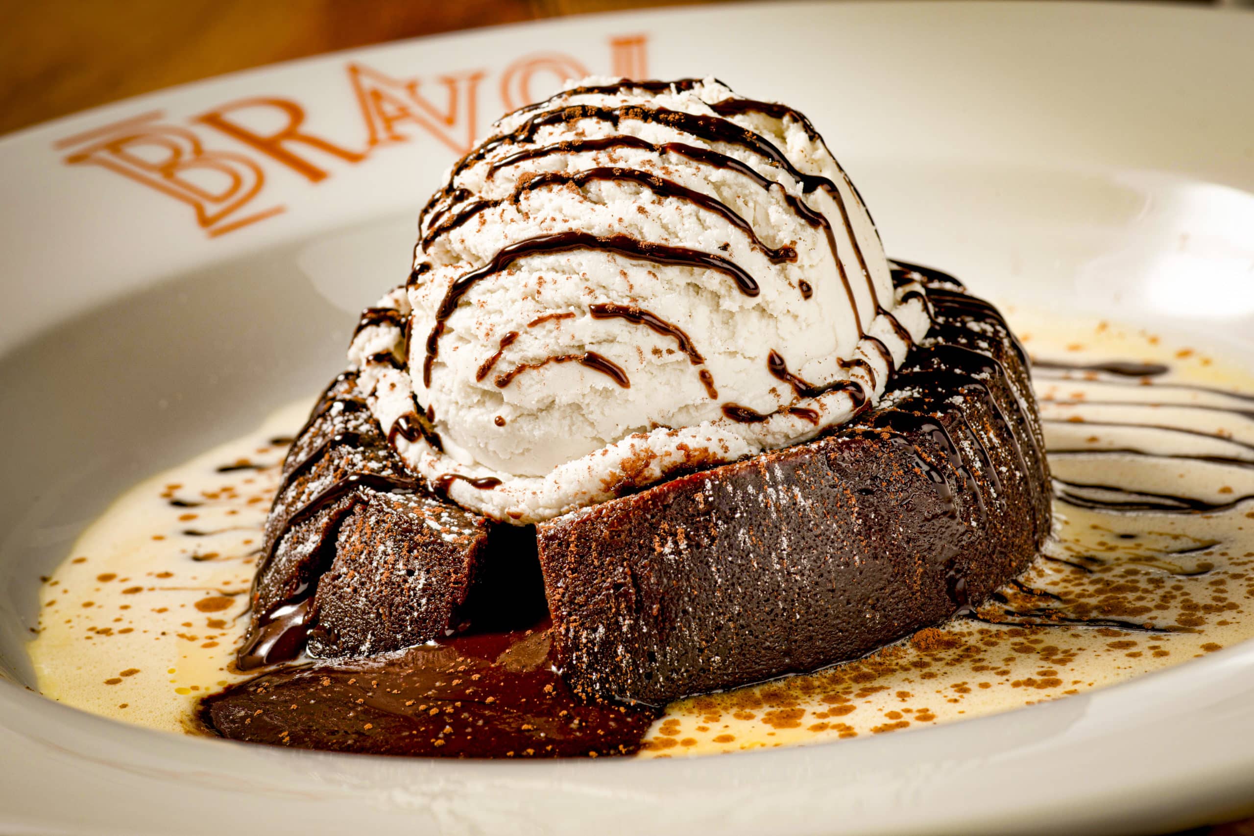 Buca's warm chocolate cake